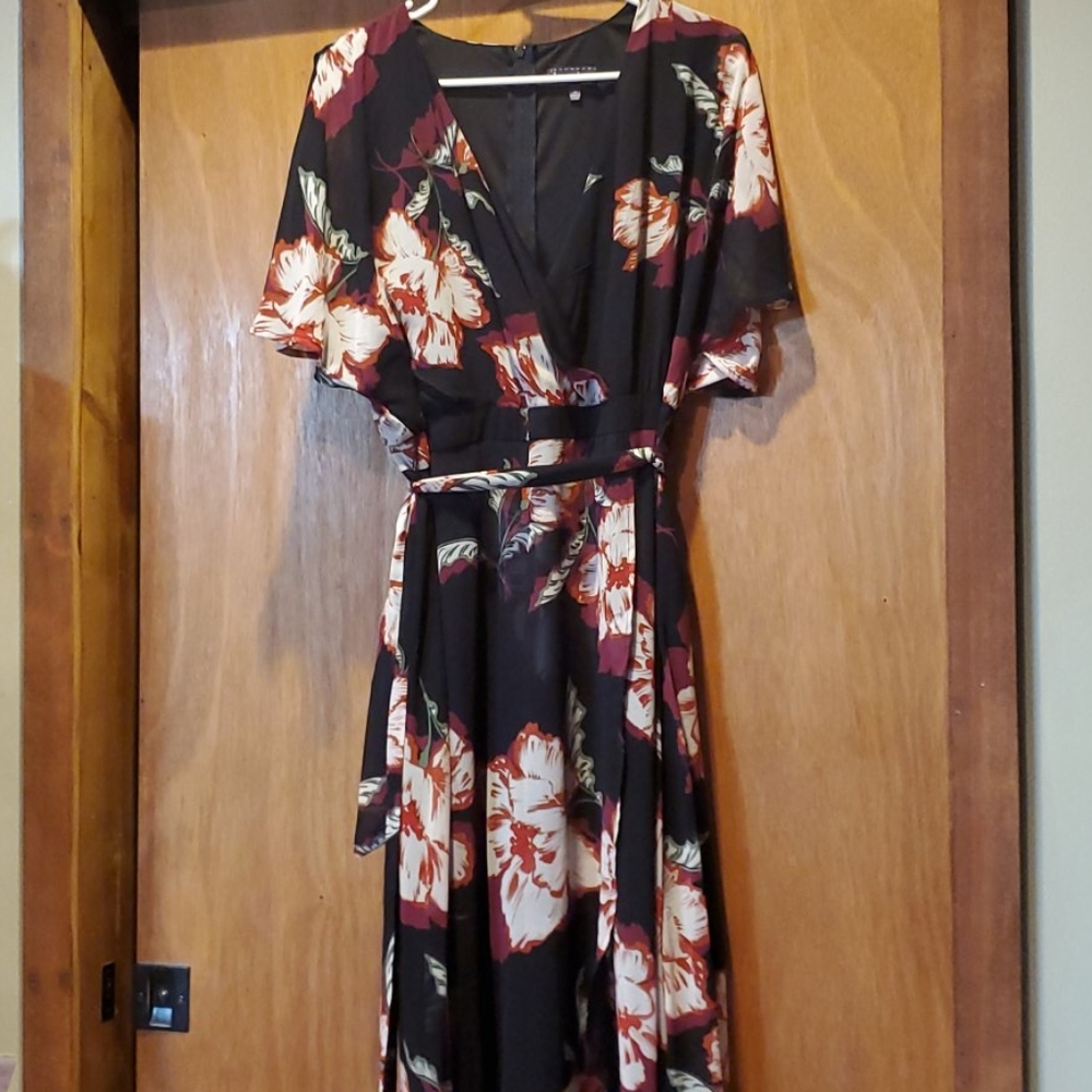 Hi low floral dress